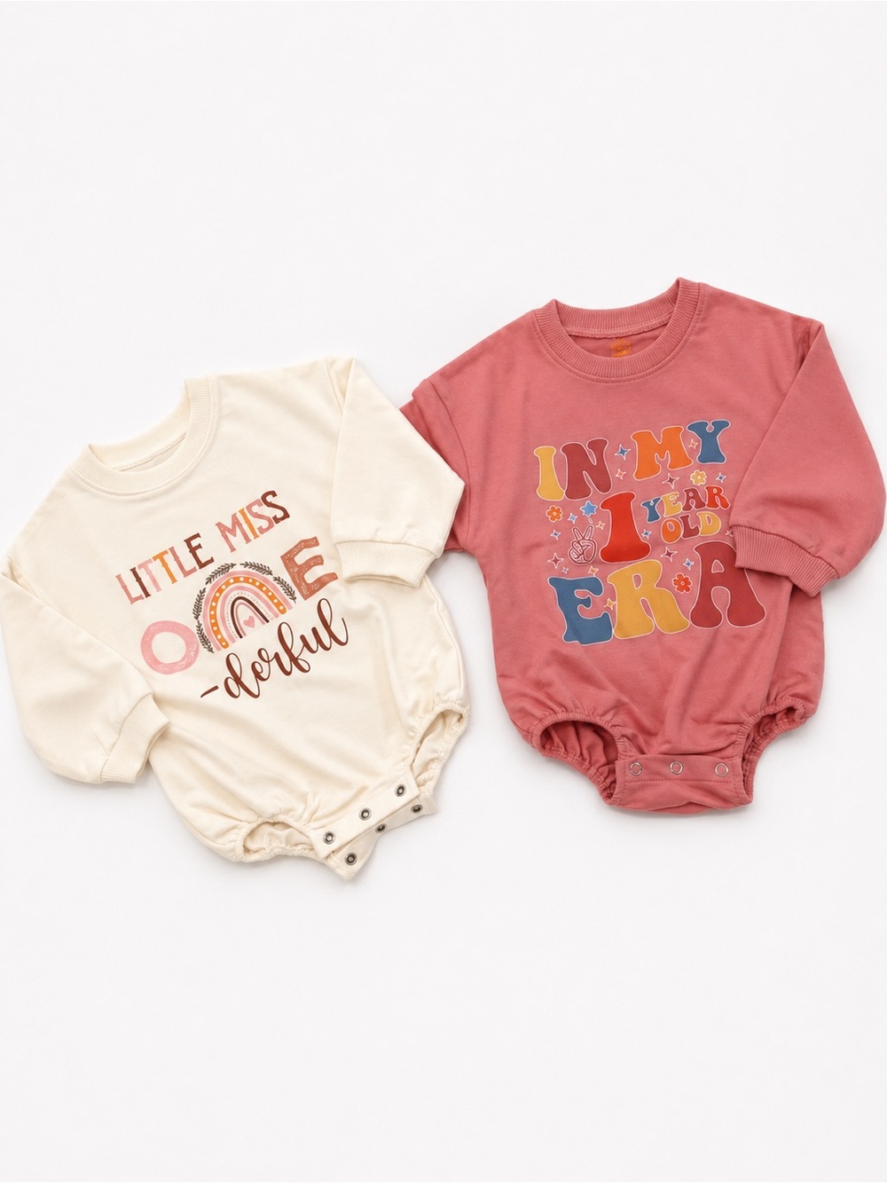 NEW One-Piece Rompers - Set of 2